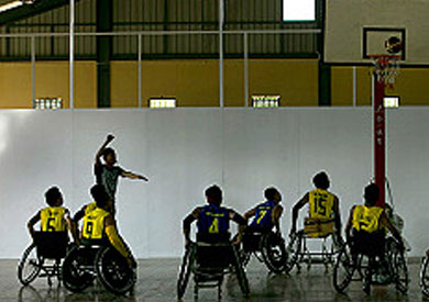 فريق لكرة السلة من ذوي الاحتياجات الخاصة